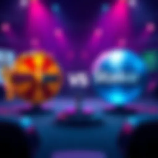 Visual representation comparing features of Spin Quest and Stake betting platforms with user feedback