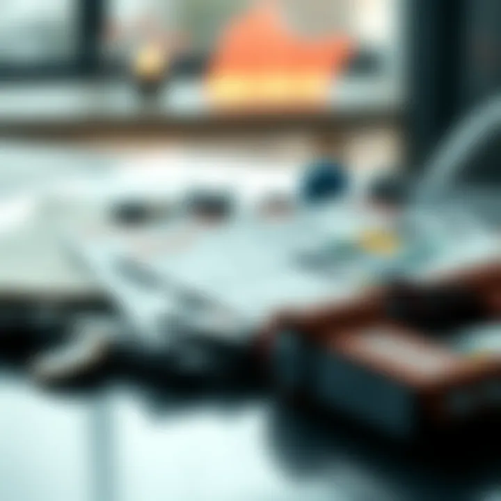 A collection of sports betting options including racing tickets and sports event flyers on a table