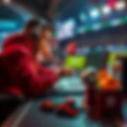 Sports Betting Choices A person analyzing sports betting odds and strategies on a laptop with sports paraphernalia around them.