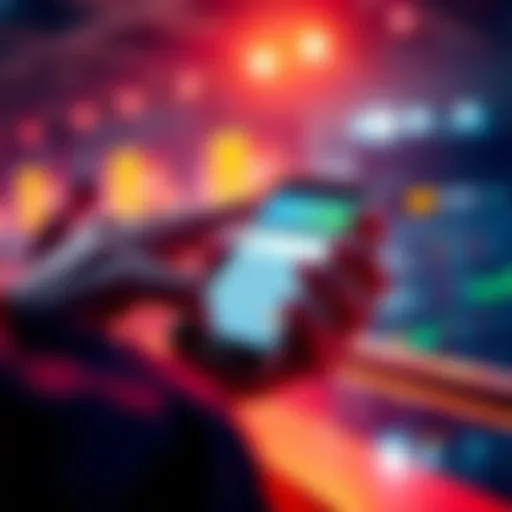 A person checking a sports betting account on a smartphone, looking for fast payment confirmations.