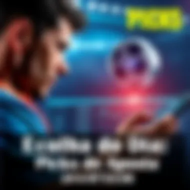 An athlete analyzing sports betting odds on a digital tablet with a chart showing potential payouts.