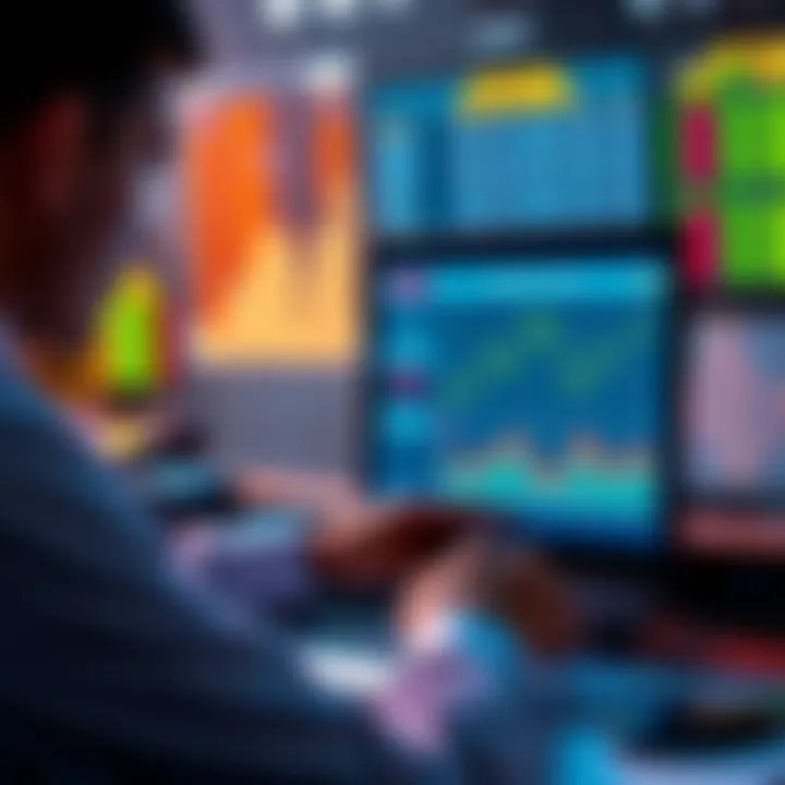 A person analyzing sports betting picks and odds with a laptop and charts in front of them