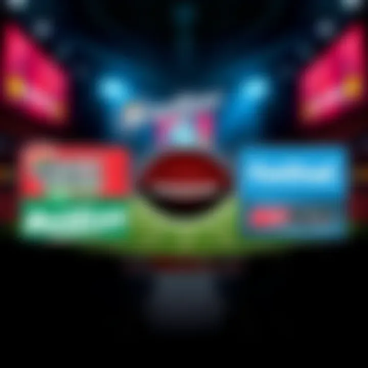 A graphic showing exciting sports betting promotions with logos from popular platforms like DraftKings, FanDuel, and BetMGM