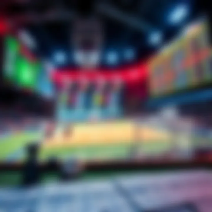 A collage of football and basketball betting highlights with scoreboards and betting slips