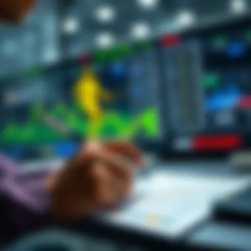 A person analyzing sports betting options with a notepad and calculator, focusing on statistics and strategies for winning bets.