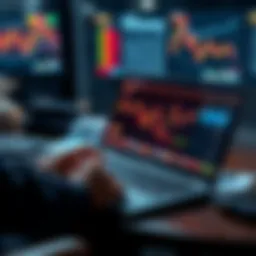 A person analyzing sports betting odds on a laptop, with charts and notes around them, focusing on effective hedge techniques for maximizing profits.