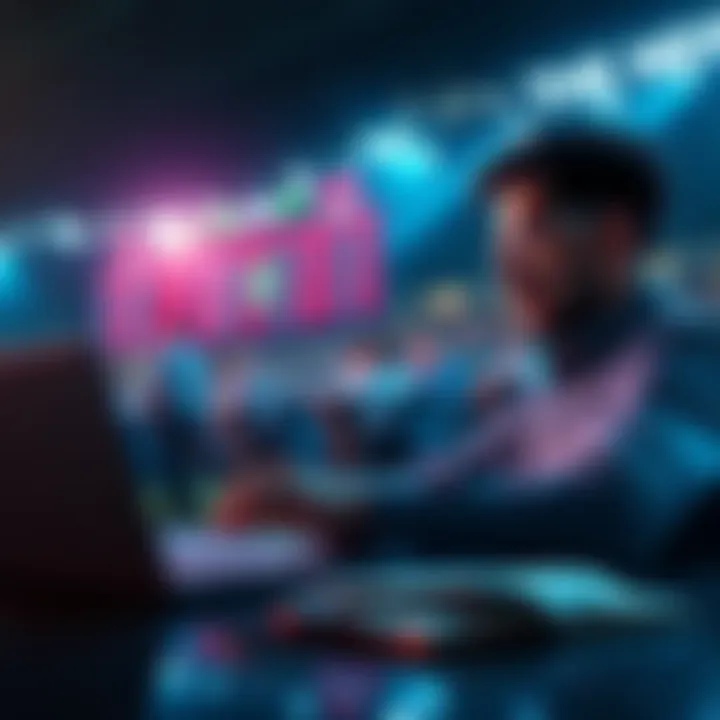 A person analyzing sports betting odds and strategies with a laptop and notes