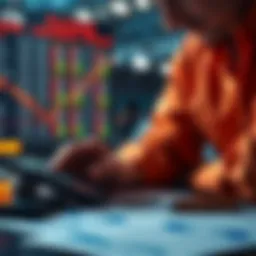 Sports Betting Strategy A person analyzing sports statistics and odds with a calculator and papers, considering sports betting options.