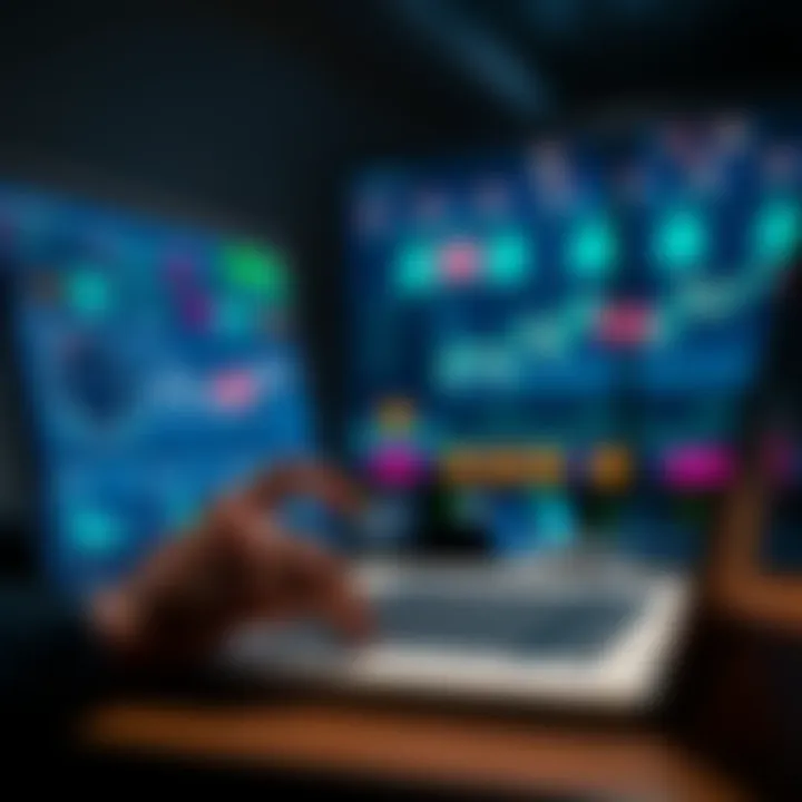 A person analyzing sports betting data and charts on a laptop, considering expert advice for better betting outcomes.