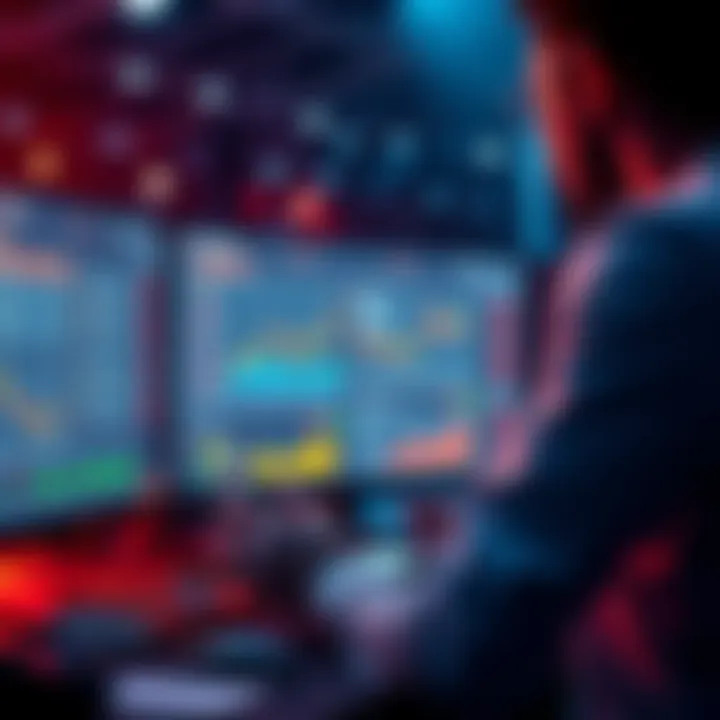 A person analyzing sports betting odds on a computer with charts and graphs