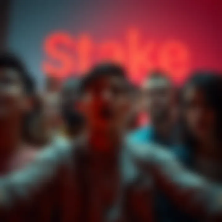 A frustrated group of people expressing disappointment over Stake's refusal to pay a promised prize related to an email challenge.