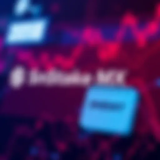 Graphic showing Stake MX logo with a monthly calendar and symbols representing markets, excluding US and COM
