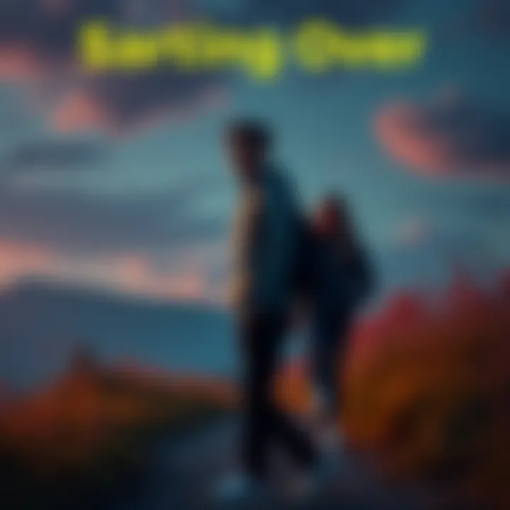 A person looking determined while standing on a path with a supportive friend beside them.