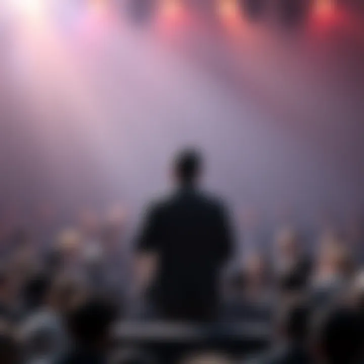 A person standing at a podium reading a statement to a crowd, reflecting confusion and concern after an invasion incident.