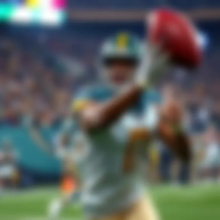 Stefon Diggs catching a football Stefon Diggs makes a catch during a football game, wearing his team jersey and focused on the play