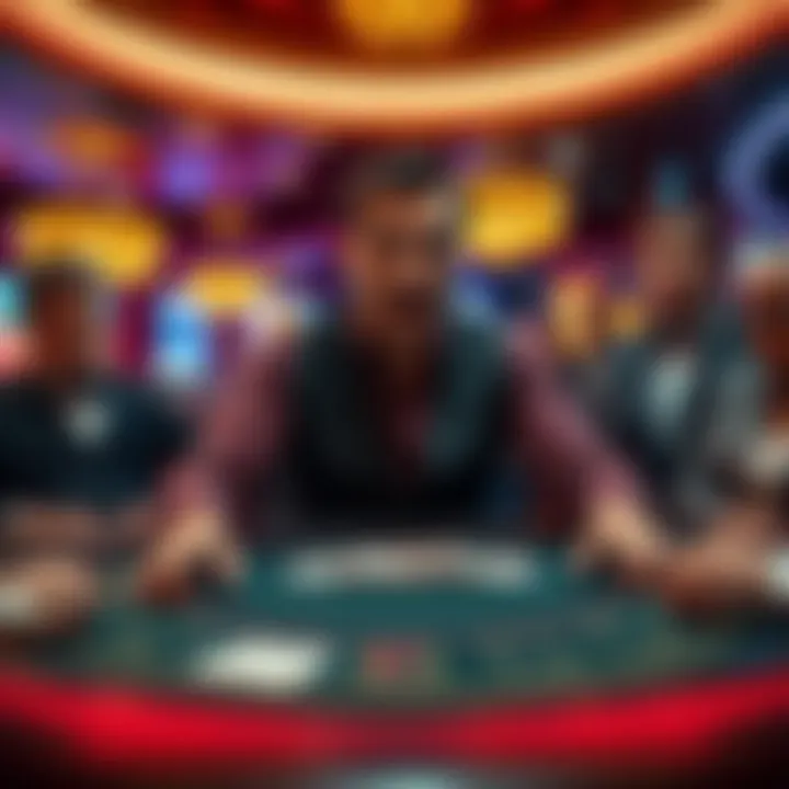A man at a blackjack table making unusual bets with a surprised dealer and onlookers in a casino setting.