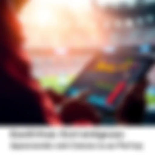A close-up view of a person analyzing sports stats and betting odds on a digital device, reflecting cautious betting strategies.