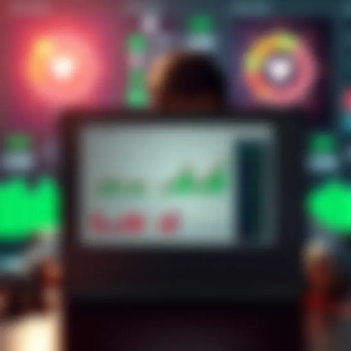 A person behind a laptop with charts and numbers showing impressive results in lotto performance over the past six days.