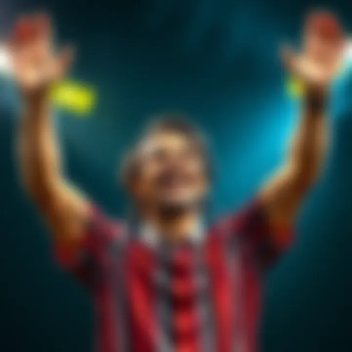 Successful HR Parlay A person celebrating success after achieving their second HR parlay with a cheerful expression and raising their hands in victory.