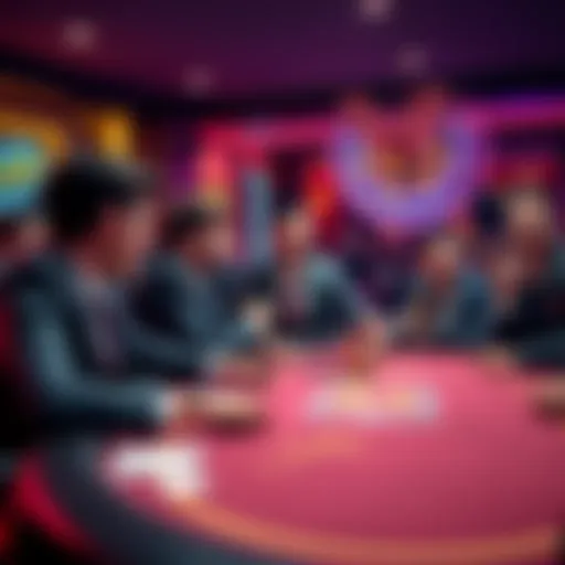 Suited 678 celebrates winning $3100 at a gaming table with friends and excitement