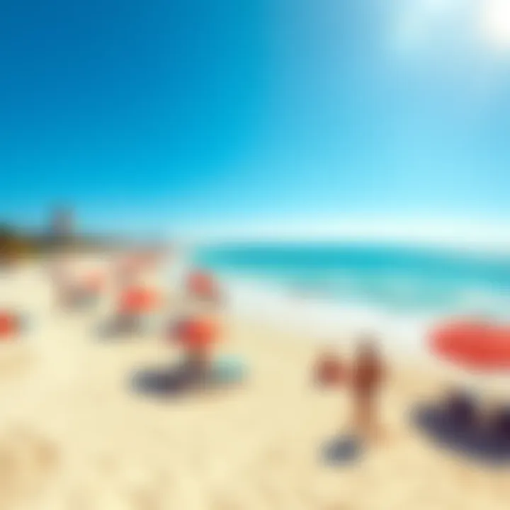 A bright beach scene symbolizing new opportunities in 2026, with vibrant colors and people enjoying their time.