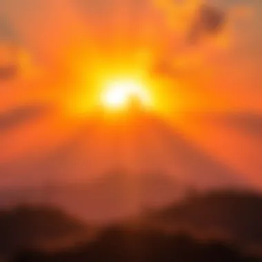 Sunrise with Hope A bright sunrise casting warm light over a serene landscape, symbolizing new beginnings and optimism for the future.