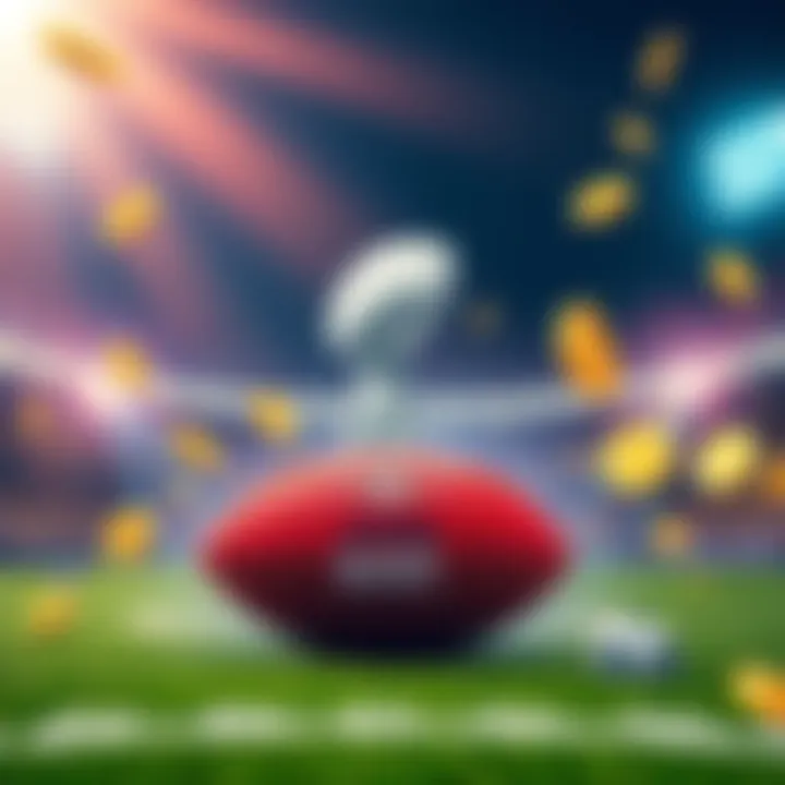 Exciting betting promotions for the Super Bowl 2026 showcased with football graphics and bonus symbols