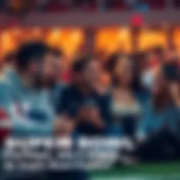 Group of friends discussing their best parlay bets and strategies for the Super Bowl