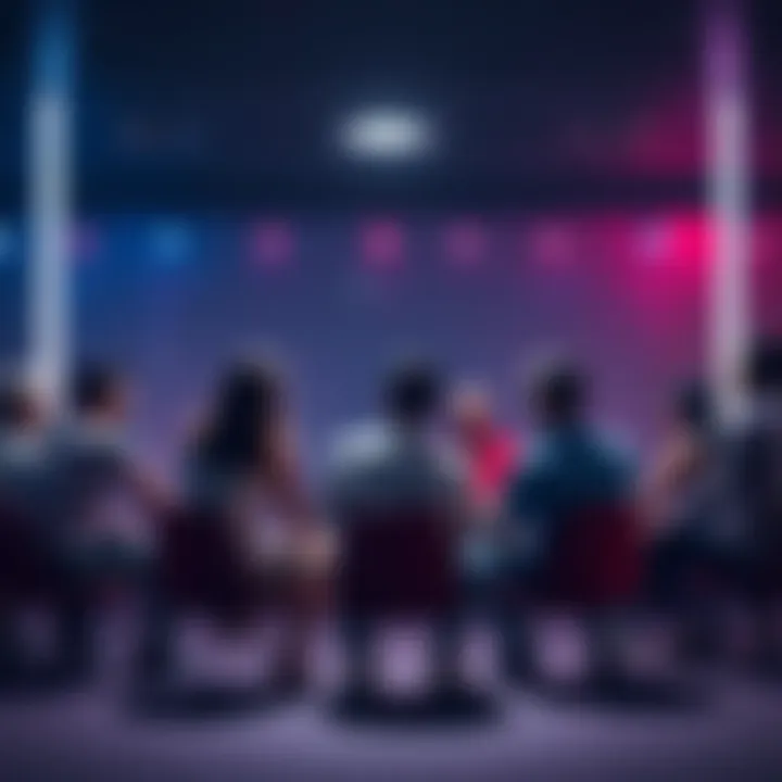 A group of people sitting in a circle at a support meeting, sharing their experiences about gambling addiction.