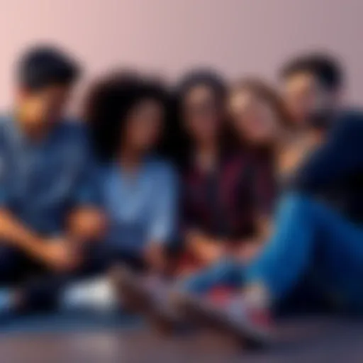 A group of friends sitting together, offering support and encouragement to someone looking to leave unhealthy habits.