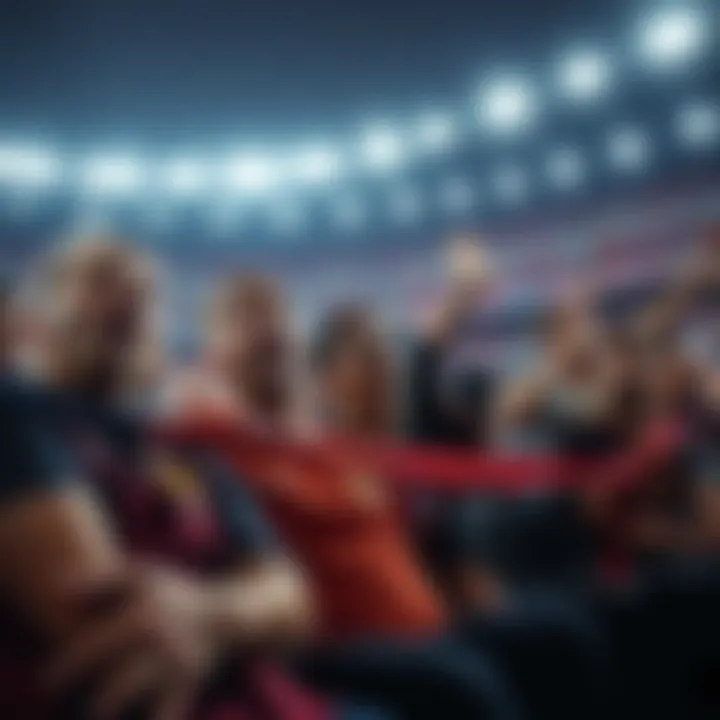 A group of shocked fans in a stadium after their team loses to an unranked opponent