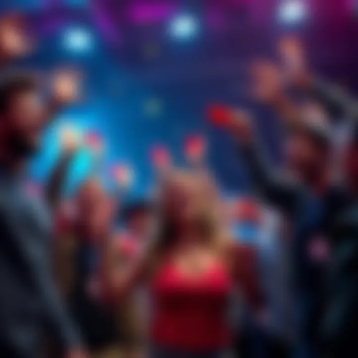 Group of excited people celebrating after learning about a hidden bonus