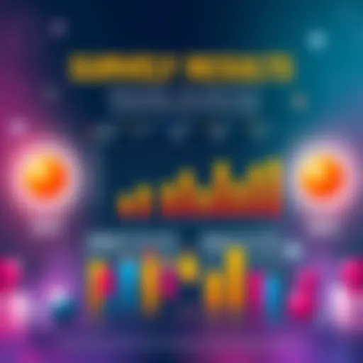 A colorful infographic showing survey results and popular opinions among different age groups.