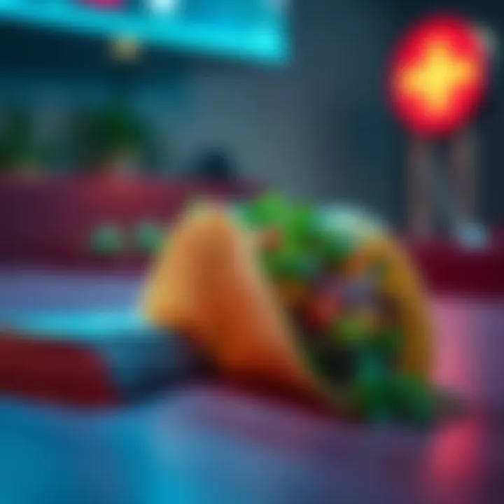 A taco placed on a table with a stack of cash beside it, symbolizing a $225 bet