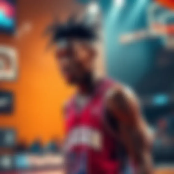 Tari Eason prepares for the game against Washington, showcasing his basketball skills and potential