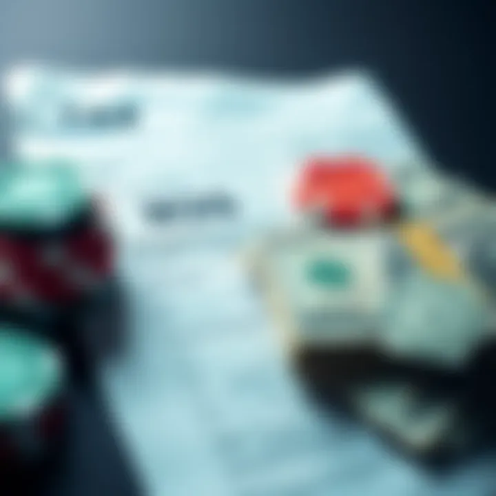 A W2G tax form next to gambling chips and cash, representing winnings over $2,000.