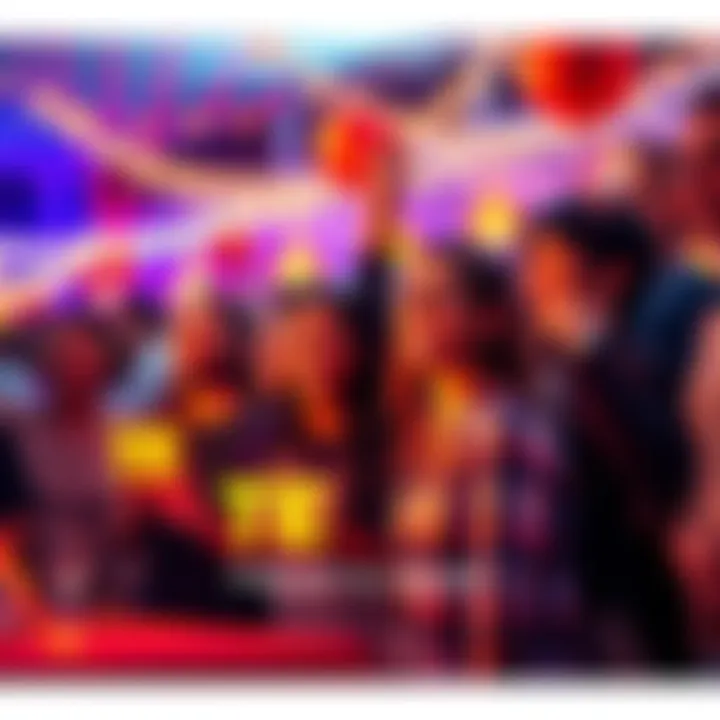 Group of people enjoying TE Day activities with smiles and colorful decorations