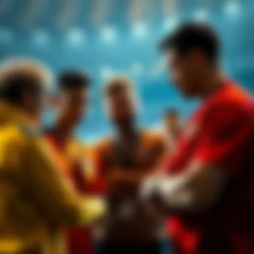 Group of people discussing strategies for future wins after a tough performance