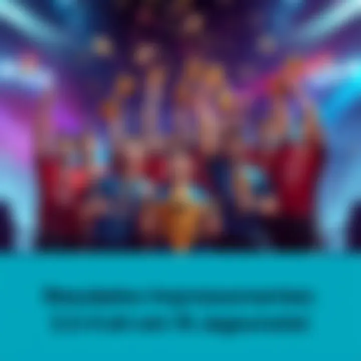 A group of players celebrating their impressive 12 wins with trophies and cash prizes.