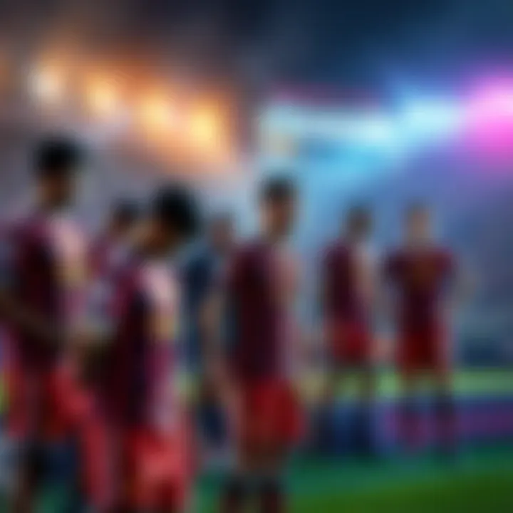 Players looking frustrated after a poor performance in a match, with fans showing concern in the background
