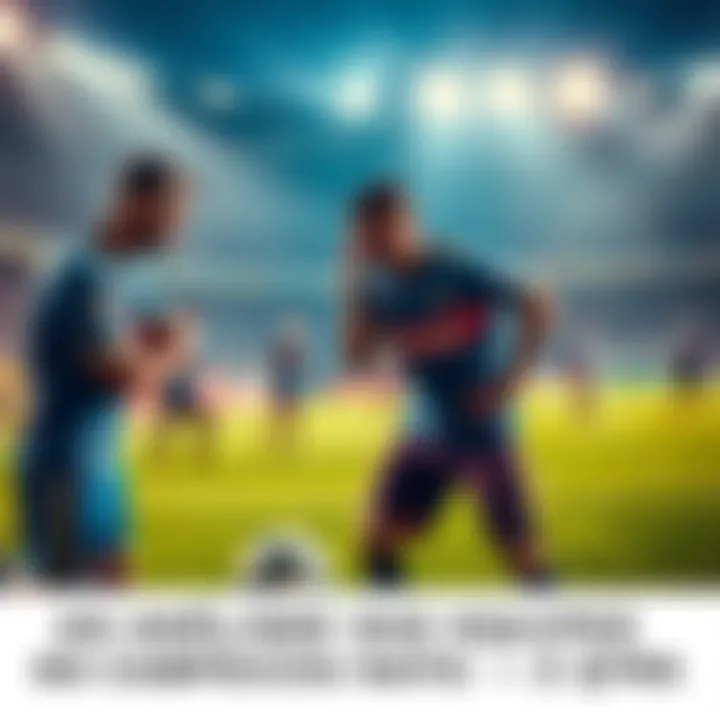 Two soccer teams showing frustration as they compete in a match during a difficult season