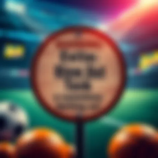 A graphic showing a warning sign with sports symbols like a soccer ball and a basketball, indicating teams to avoid betting on.