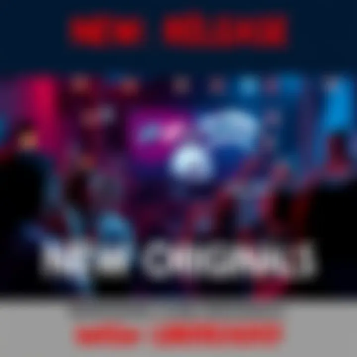 A promotional teaser showcasing new original content, with excited fans discussing on social media.