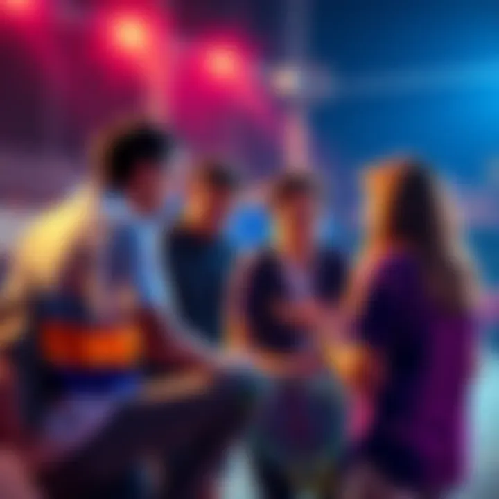 Group of people sharing insights on tennis betting strategies and picks