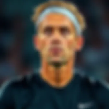 A tennis player looks serious as he discusses the pressure of upcoming matches, hinting at the possibility of retiring if he does not win.