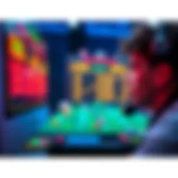 A gamer looking at a screen with odds displayed, contemplating a risky game before the monthly event.