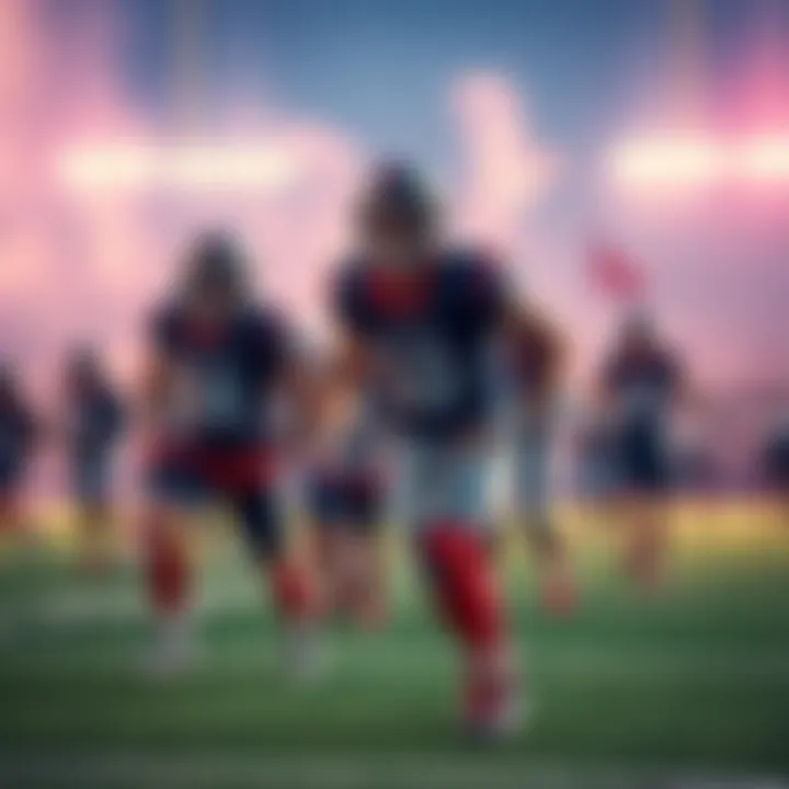 Texans players practicing on the field, preparing for upcoming games after Daniel Jones news.