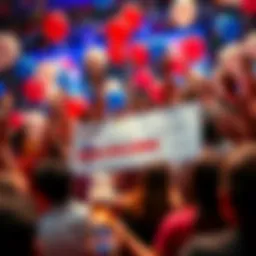 Texas Lottery Winner Celebration A joyful gathering celebrating the Mega Millions lottery winner in Texas, with balloons and confetti in the air.