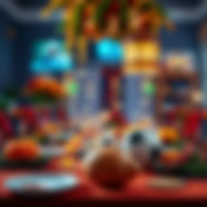 Thanksgiving betting tips A festive table set for Thanksgiving with a football and betting slips.