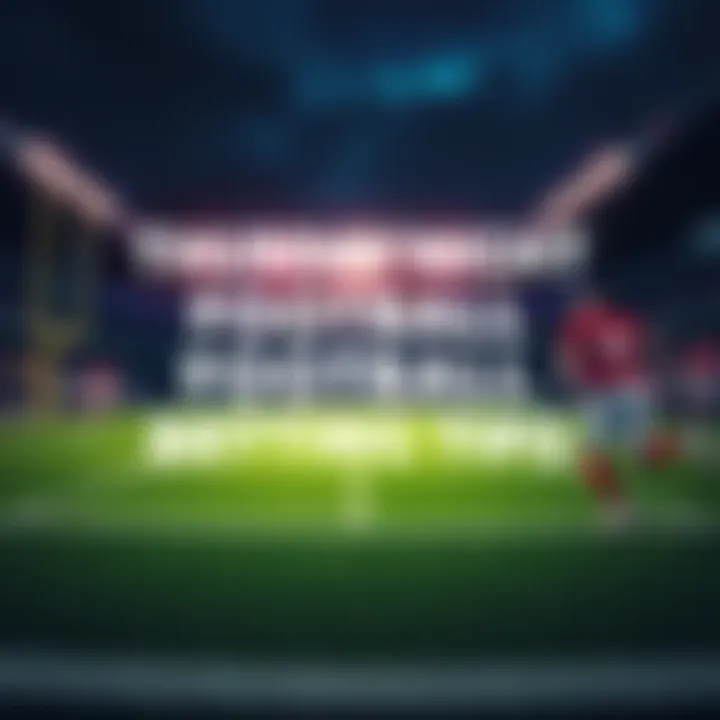 A football field with players in action, highlighting betting odds and player prop options, creating excitement for Thursday night games.